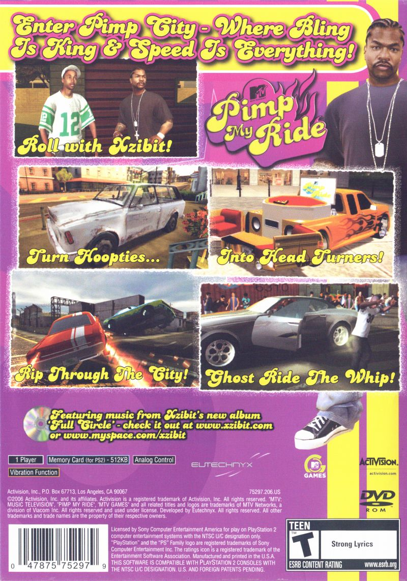 Pimp My Ride — Box back