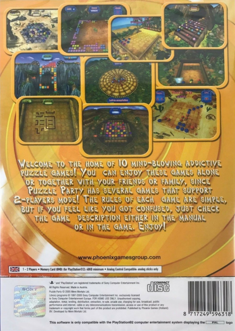 Puzzle Party — Box back