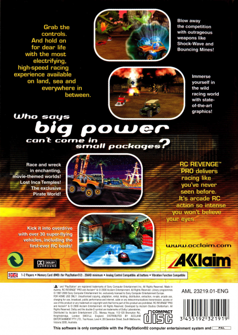 RC Revenge Pro — Box back