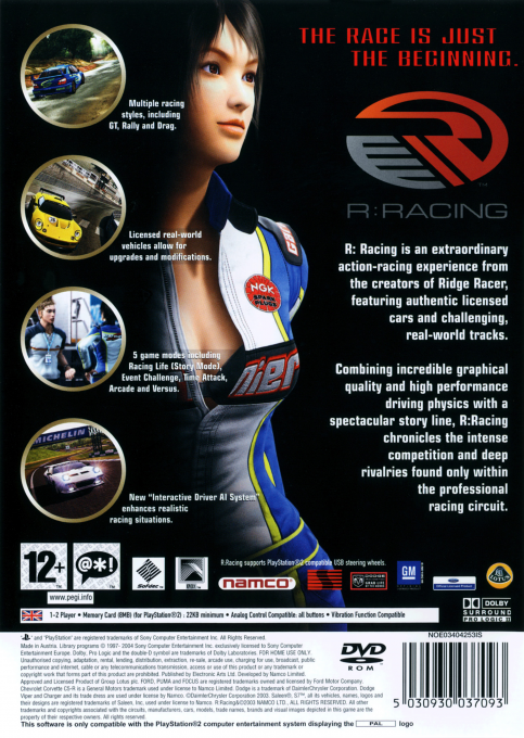 R : Racing — Box back