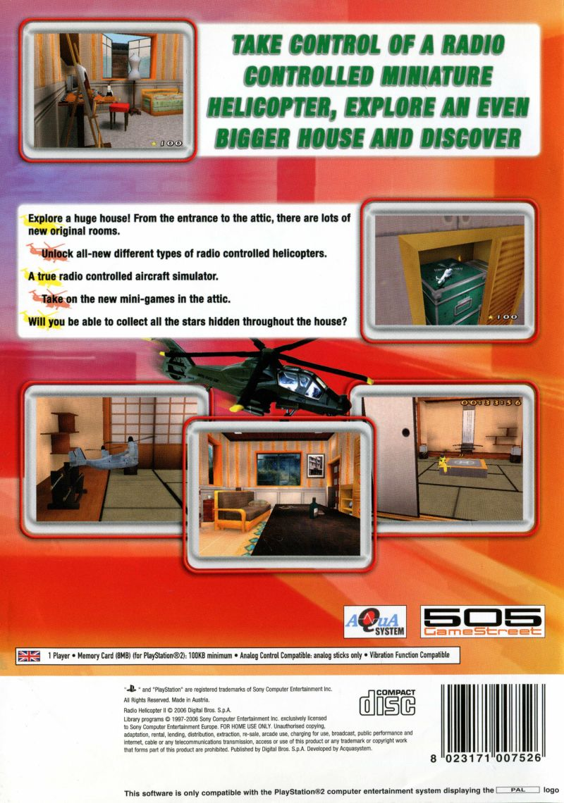 Radio Helicopter II — Box back