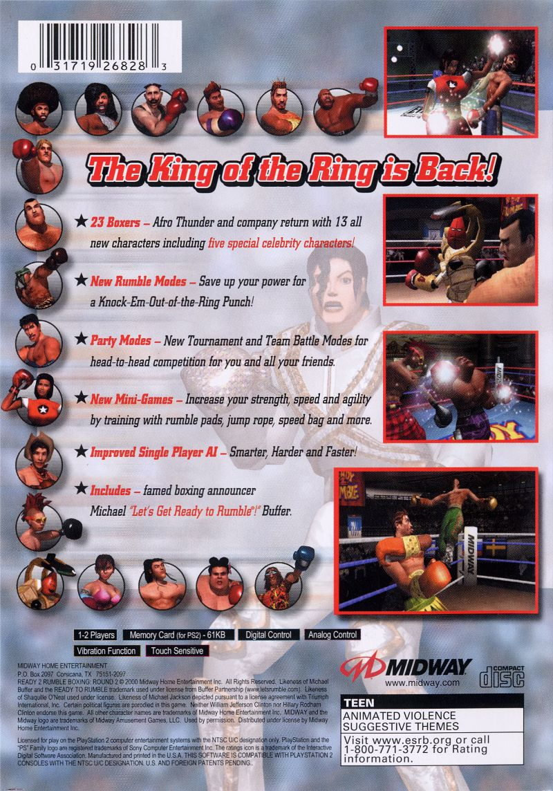 Ready 2 Rumble Boxing : Round 2 — Box back