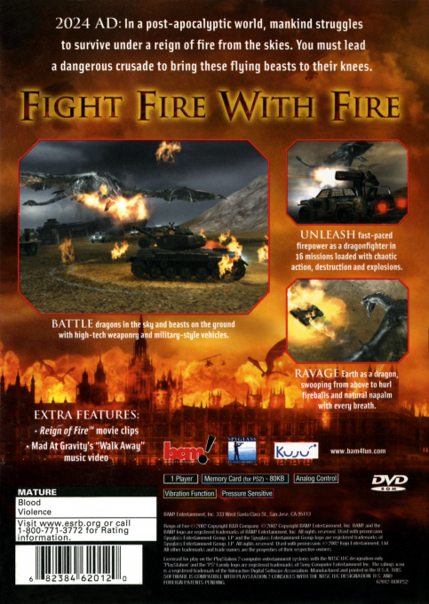 Reign of Fire — Box back