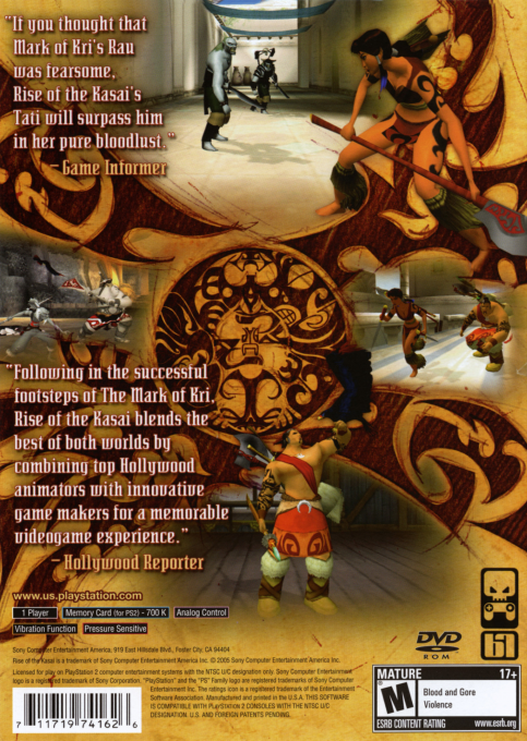 Rise of the Kasai — Box back