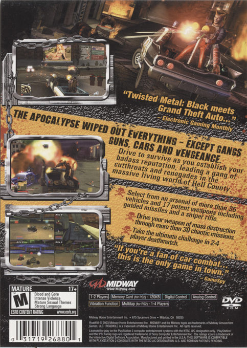 RoadKill — Box back