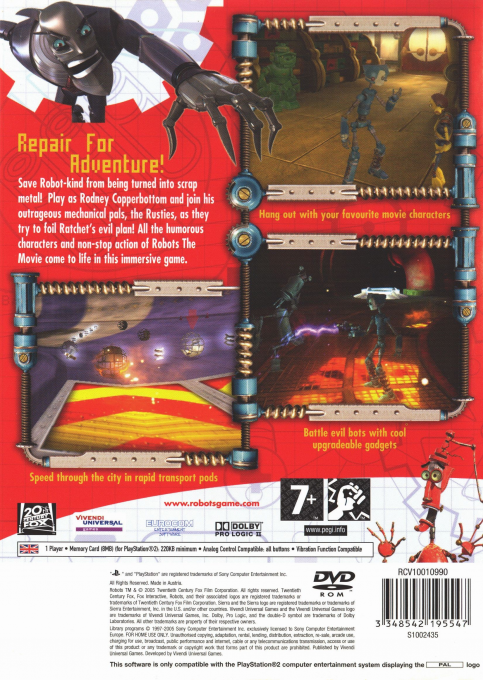 Robots — Box back