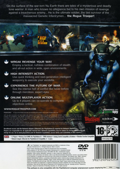 Rogue Trooper — Box back