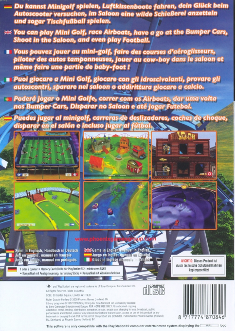 Roller Coaster Funfare — Box back