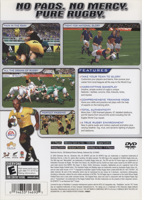 Rugby 2004 — Box back