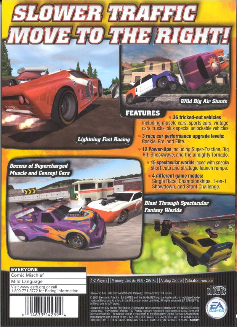 Rumble Racing — Box back