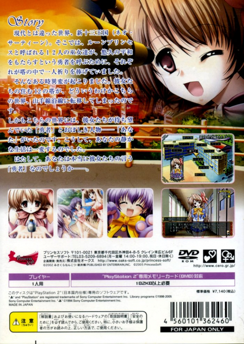 Rune Princess — Box back