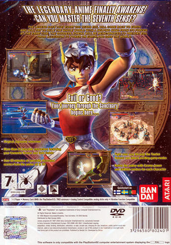Saint Seiya: The Sanctuary — Box back