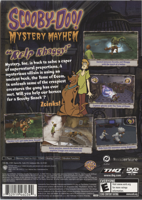 Scooby-Doo! Mystery Mayhem — Box back