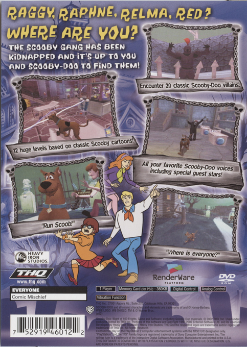 Scooby-Doo! Night of 100 Frights — Box back