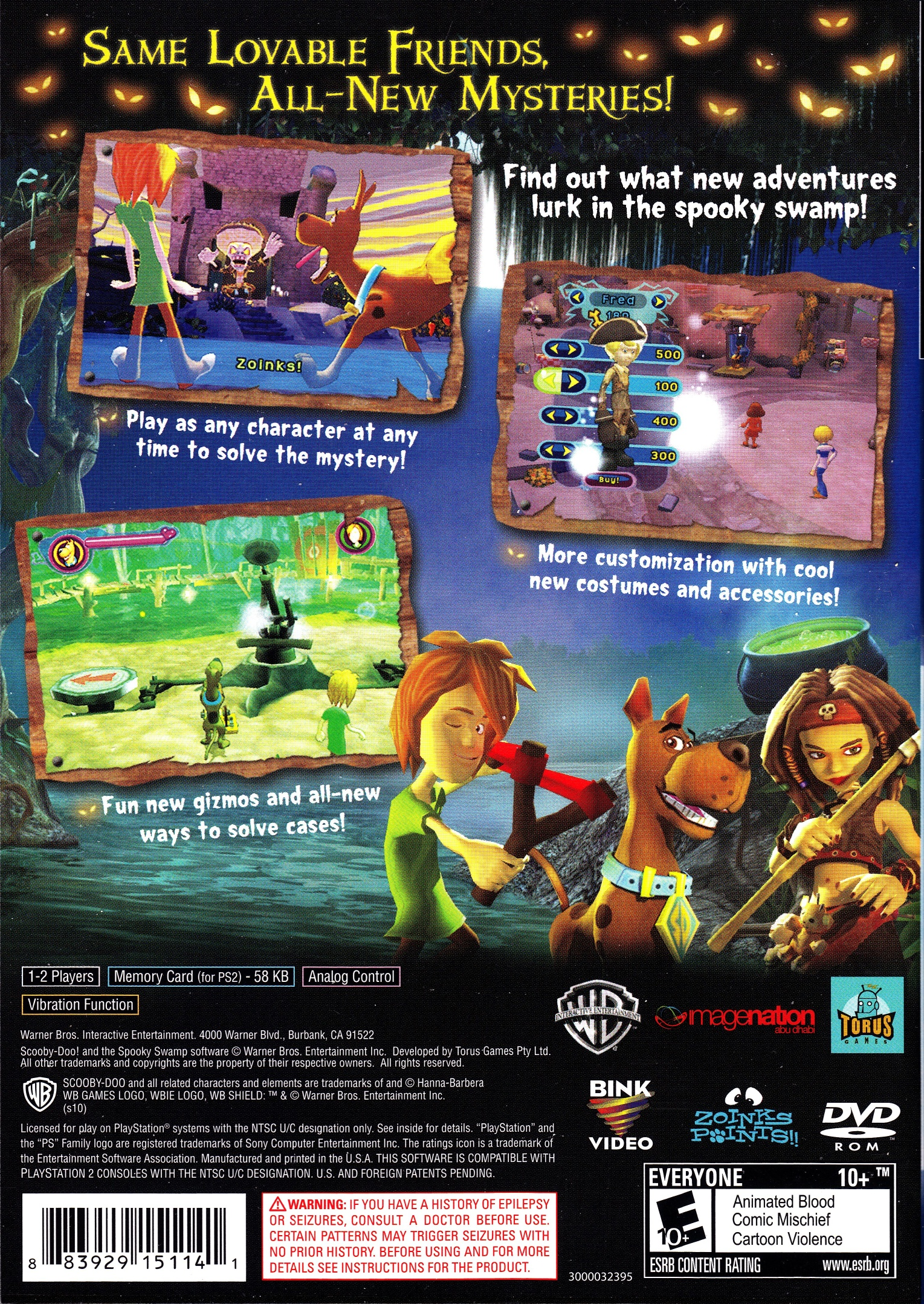 Scooby-Doo! and the Spooky Swamp — Box back