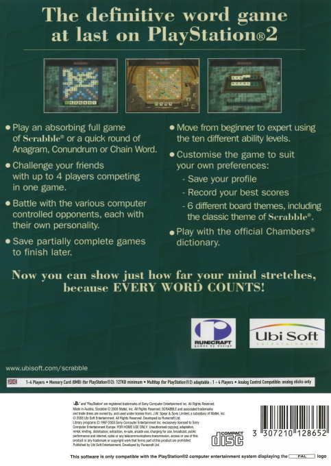 Scrabble Interactive — Box back
