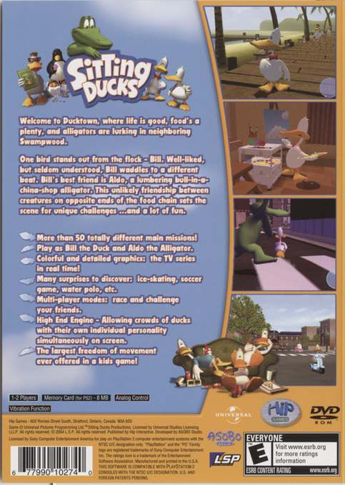 Sitting Ducks — Box back