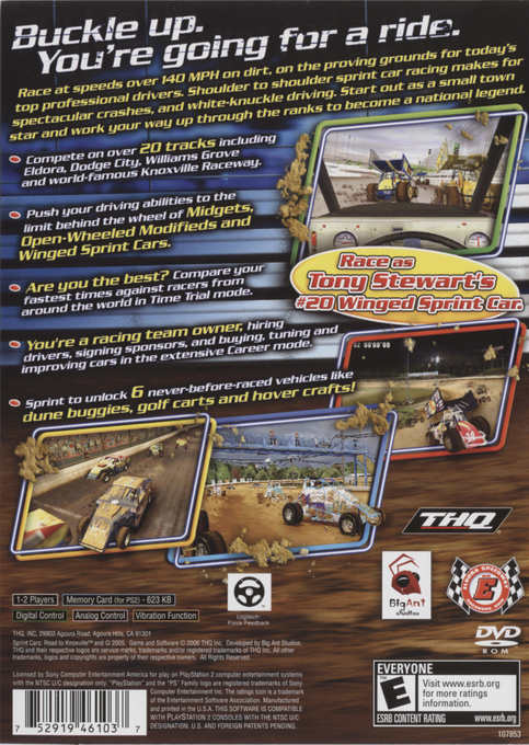 Sprint Cars : Road to Knoxville — Box back