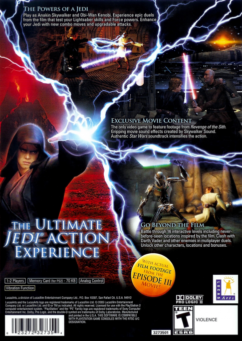 Star Wars : Episode III, Revenge of the Sith — Box back