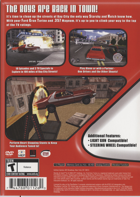 Starsky & Hutch — Box back