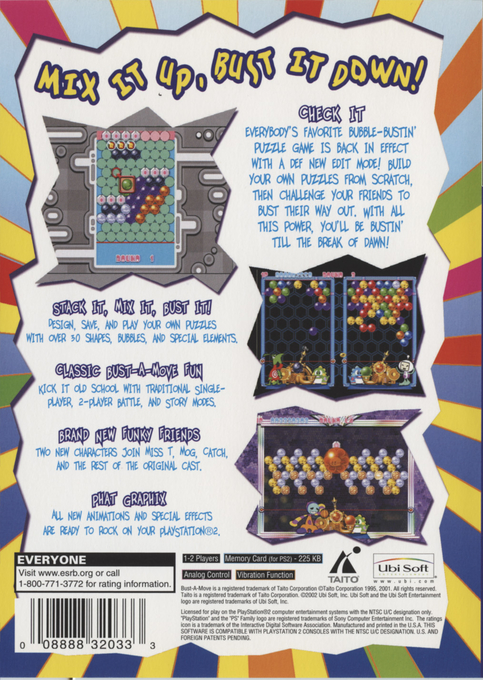 Super Bust-A-Move 2 — Box back