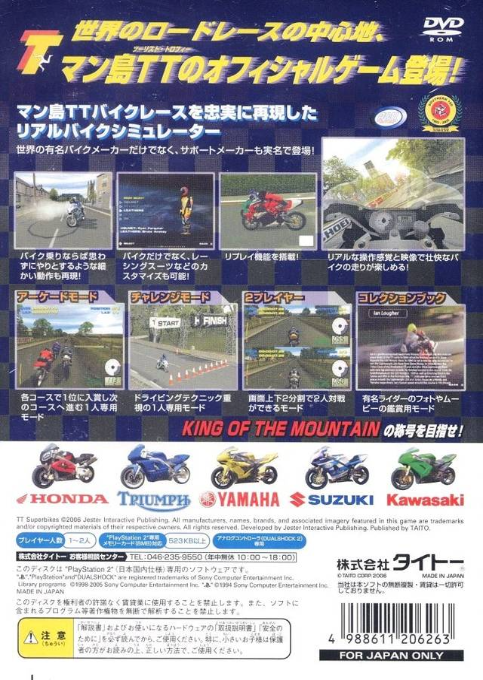 TT SuperBikes — Box back