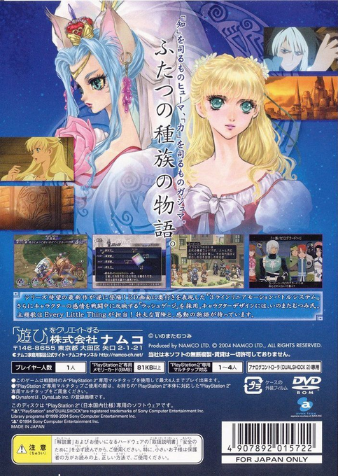 Tales of Rebirth — Box back
