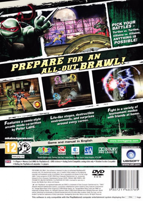 Teenage Mutant Ninja Turtles : Smash-Up — Box back
