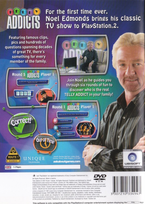 Telly Addicts — Box back