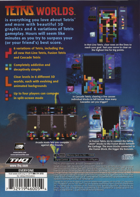 Tetris Worlds — Box back