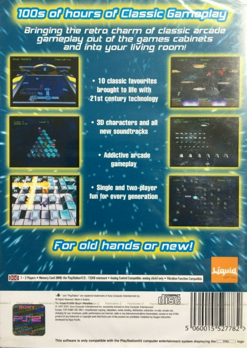 The Arcade — Box back