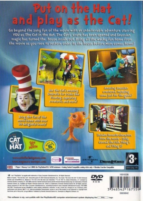 The Cat in the Hat — Box back