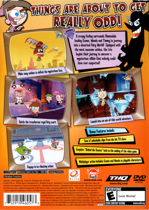 The Fairly OddParents : Shadow Showdown — Box back