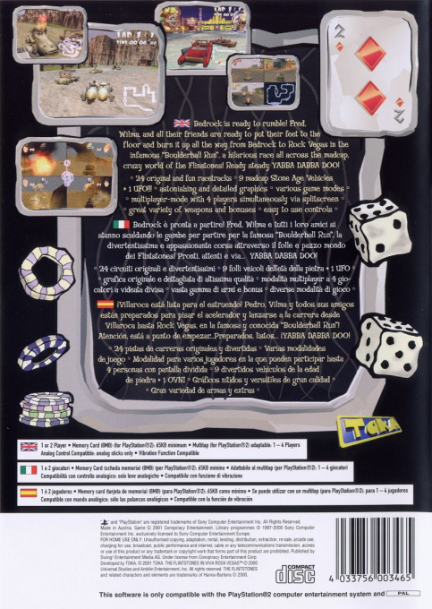 The Flintstones in Viva Rock Vegas — Box back
