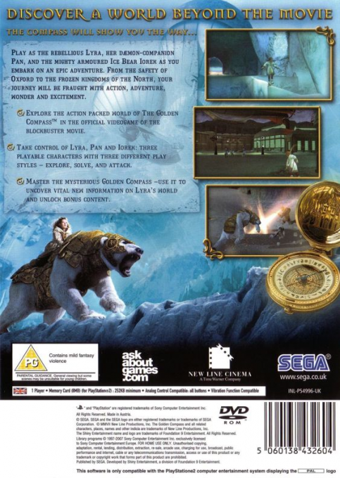 The Golden Compass — Box back