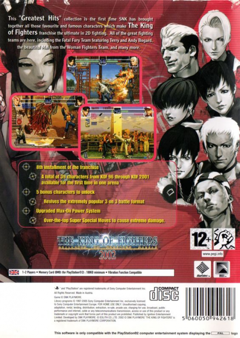 The King of Fighters 2002 — Box back