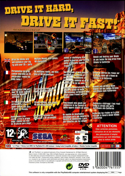 The King of Route 66 — Box back