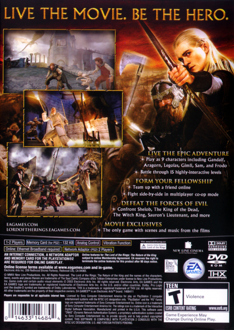 The Lord of the Rings : The Return of the King — Box back