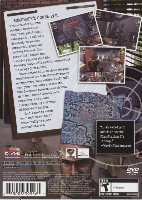 The Plan — Box back