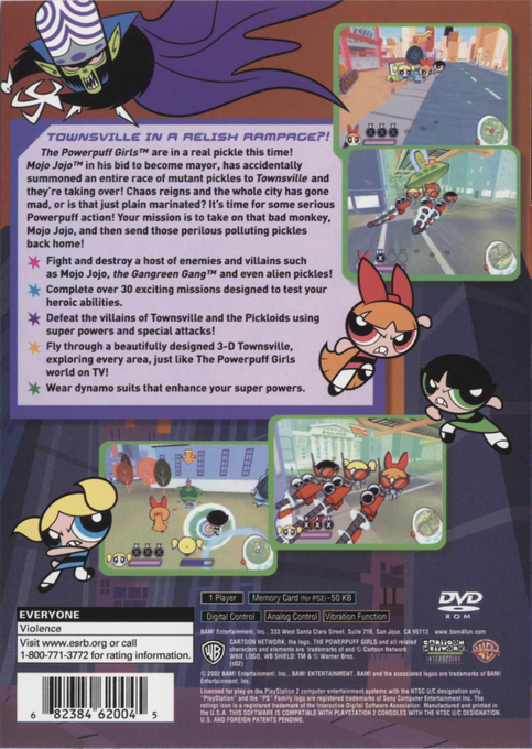 The Powerpuff Girls : Relish Rampage — Box back