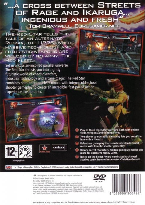 The Red Star — Box back