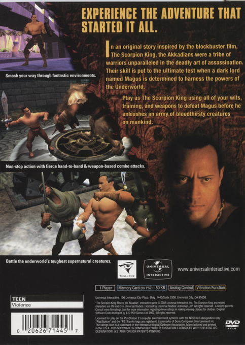 The Scorpion King : Rise of the Akkadian — Box back