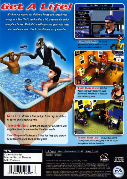 The Sims — Box back