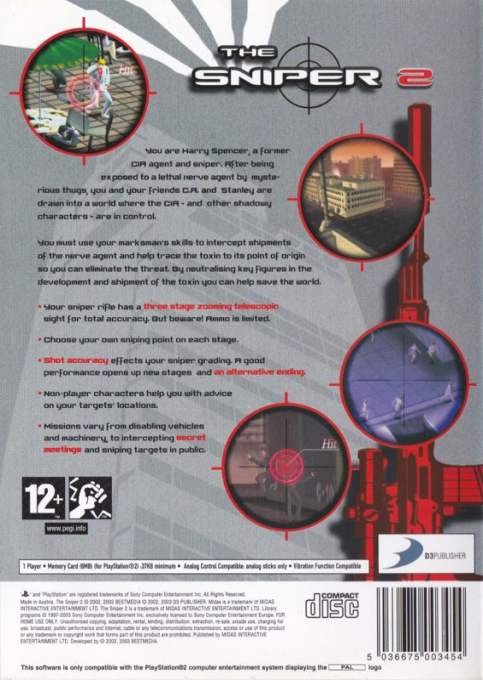 The Sniper 2 — Box back