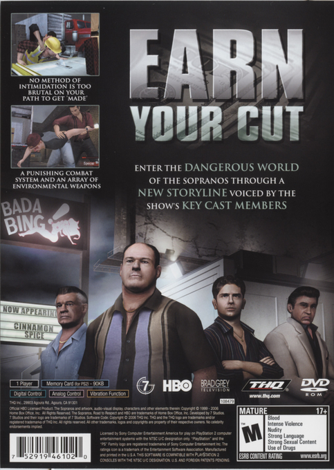 The Sopranos : Road to Respect — Box back