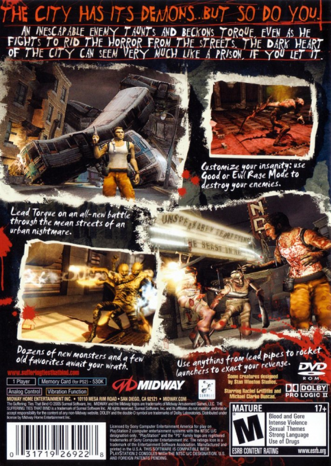 The Suffering : Ties That Bind — Box back