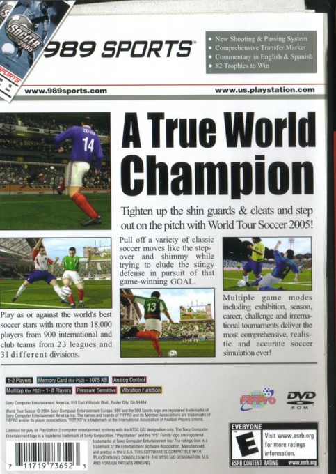 This Is Football 2004 — Box back