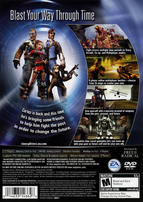 TimeSplitters : Future Perfect — Box back