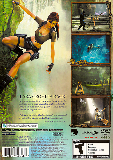 Tomb Raider : Legend — Box back