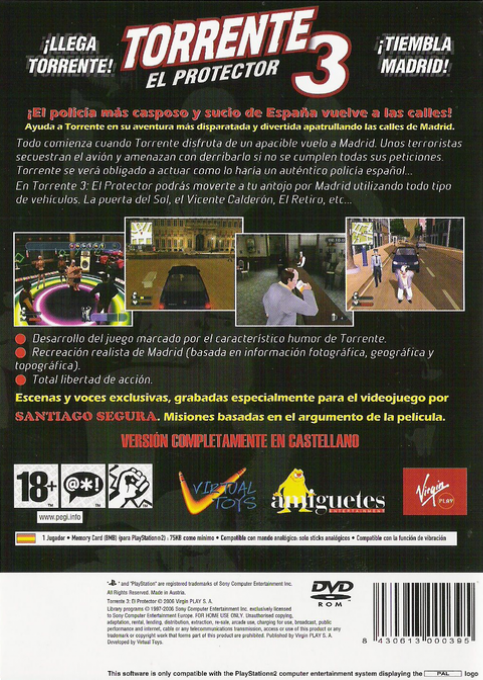 Torrente 3 : El protector — Box back
